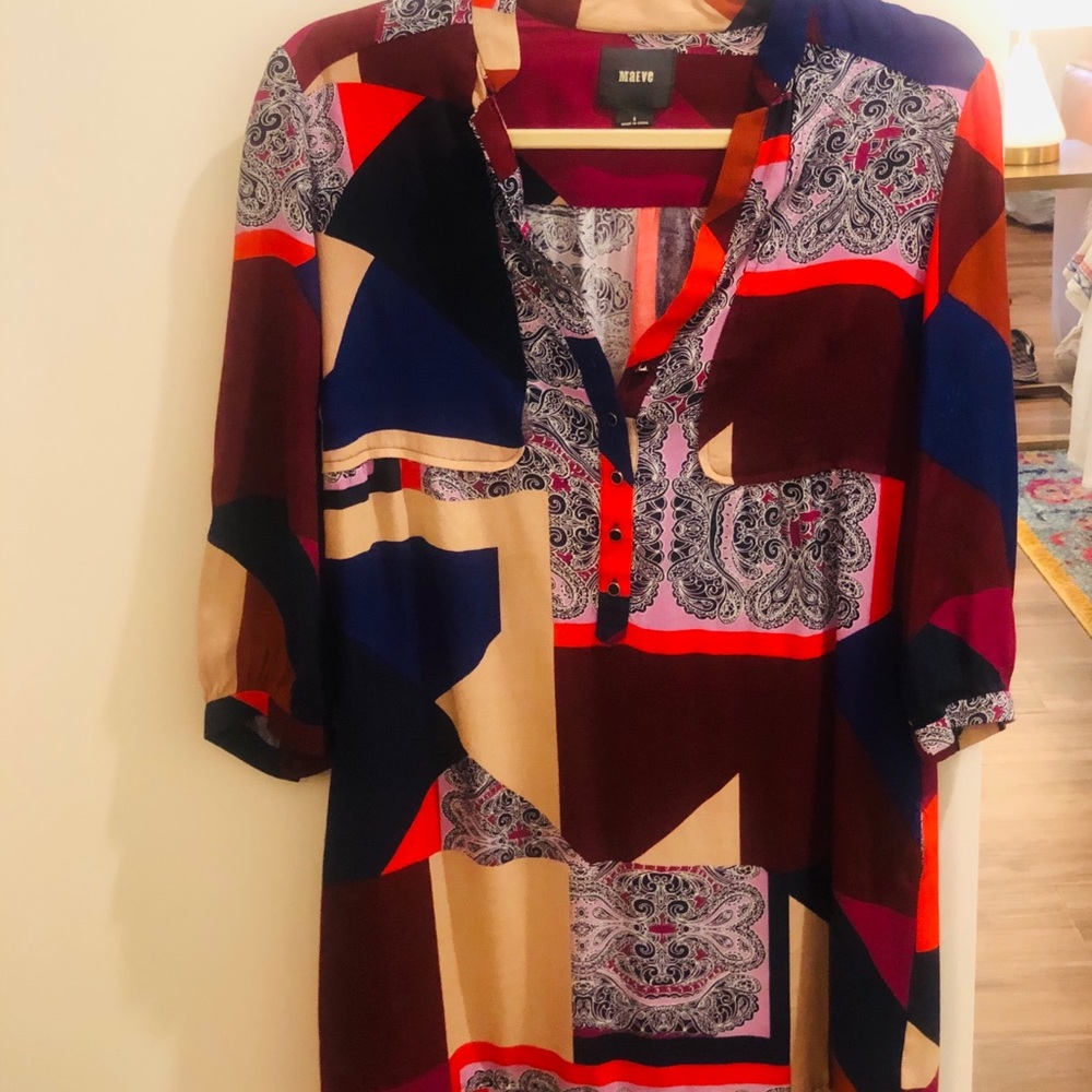 Maeve Patchwork Patterned Dress